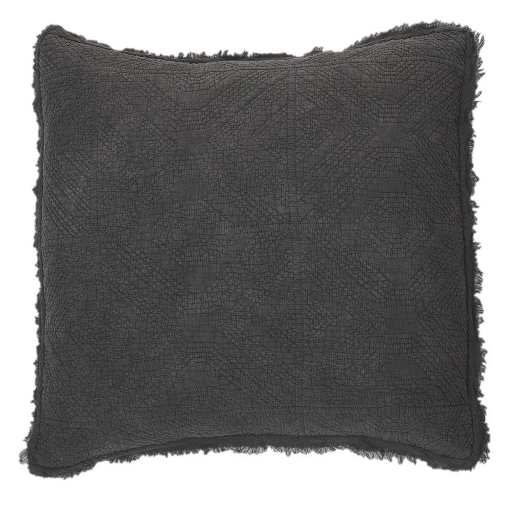 Cache coussin gris charcoal Stone Washed 